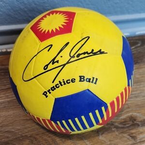 Cobi Jones Practice Soccer Ball Yellow Blue Red 1998